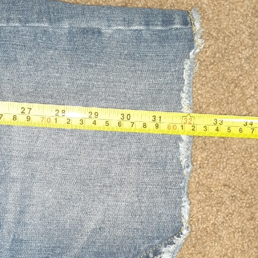SO Blue Denim Overall Skirt with Contrast Stitching - Picture 8 of 8